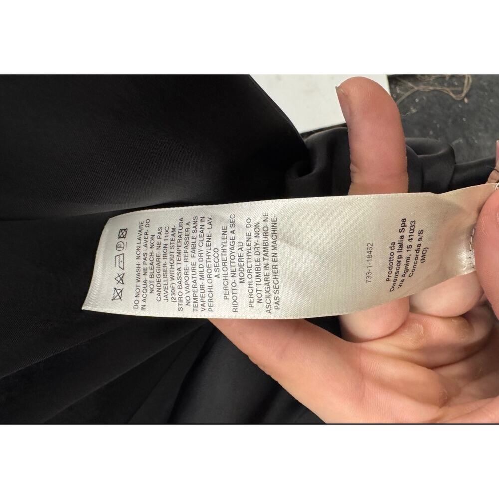 Rick Owens Black Sheer Cupro Loose Flowing Dress US4 S - Picture 7 of 7